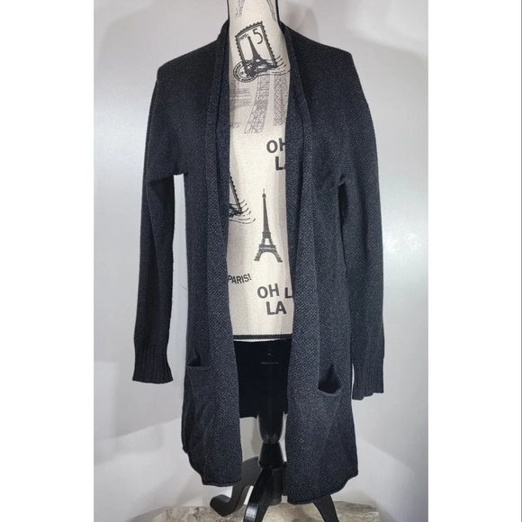 Helmut Lang Open Front Women's Long Gray Sweater, Size Small, NWOT - Picture 1 of 5